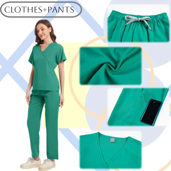 

Budget-Friendly Medical Scrubs Value Pack - 1 Sets Nurse Uniform Bundle, Cost-Effective Healthcare Workwear for Students & Staff