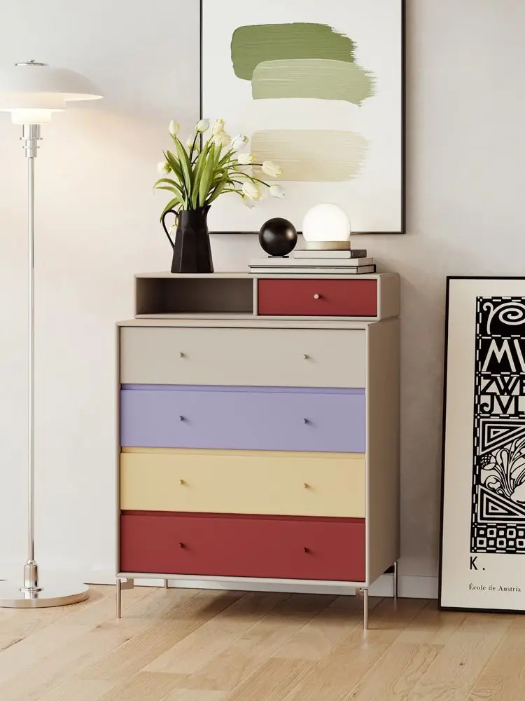 Huishoudelijke houten slaapkamer ladekast opbergkast ladekast minimalistisch