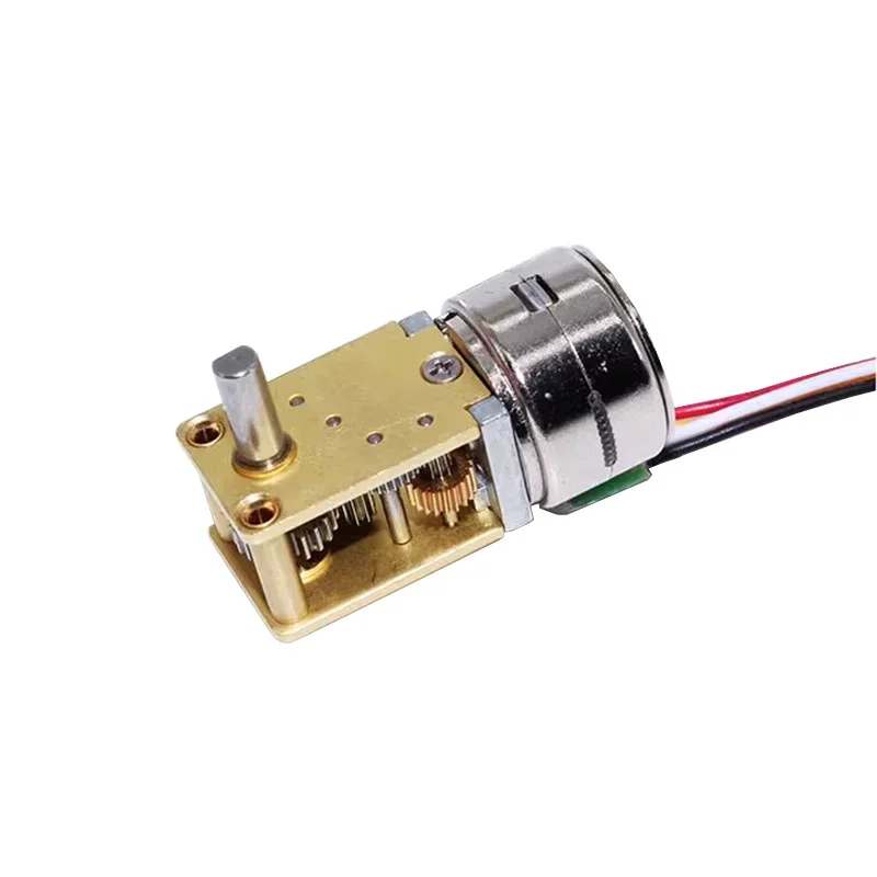 

Mini 15MM 7-type L-type Speed Reduction Stepper Motor DC 5V 2-Phase 4-Wire Full Metal Gearbox Worm Gear Stepping Motor DIY Robot