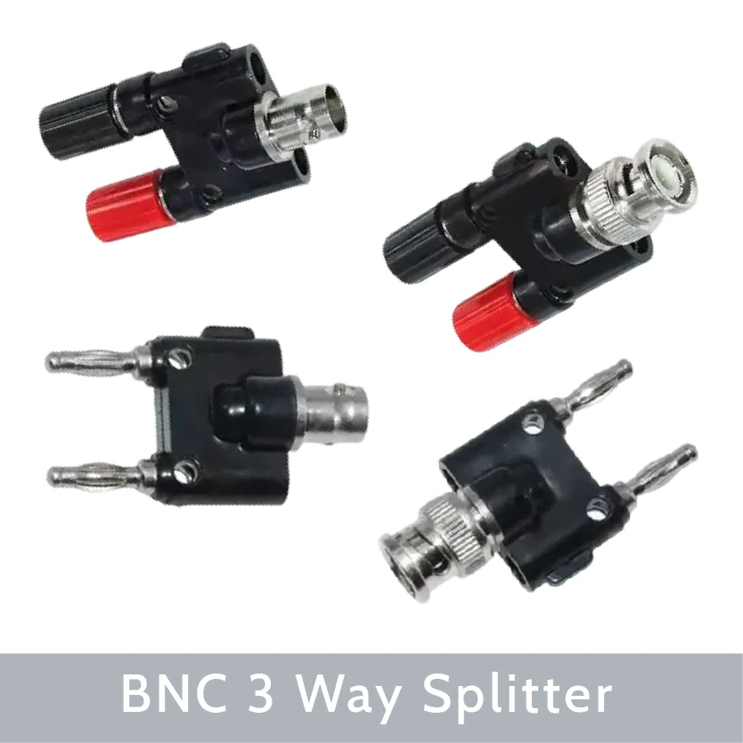 

Т-образный адаптер BNC к двойным разъемом типа «банан» RF-разветвитель для испытательного и измерительного оборудования