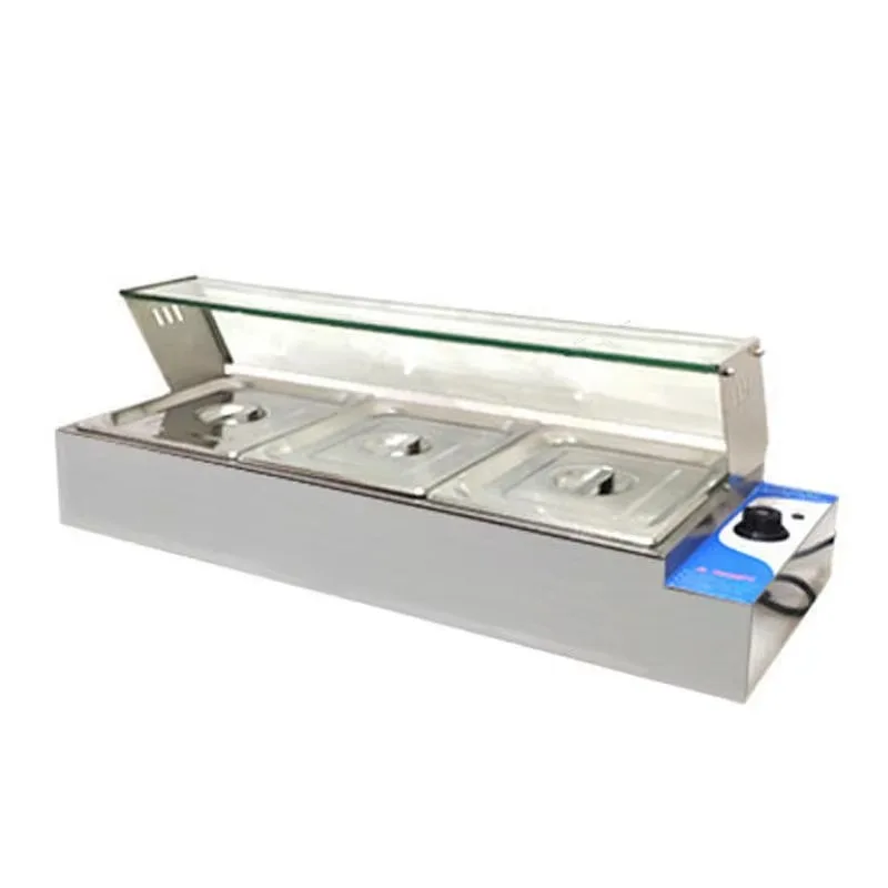 

Restaurant Hotel Kitchen Equipment Food Hot Pot Heater Showcase 4 pcs Set Food Heater