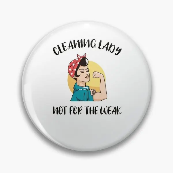 Cleaning Lady Housekeeper Housekeeping C  Soft Button Pin Brooch Clothes Funny Jewelry Fashion Gift Decor Collar Cartoon Women