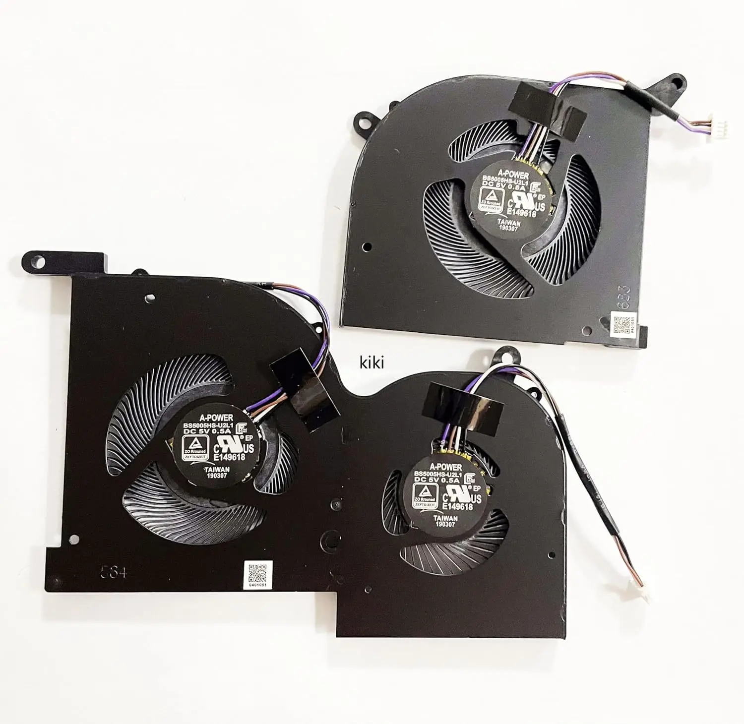 CPU GPU Cooling Fan for MSI Stealth GS66 WS66 11UG 11UE 11UH 11UMT 11UKT BS5005HS-U4Q 16V4-CPU BS5005HS-U3J 16V4-G-CCW