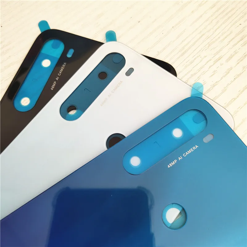 New For Xiaomi Redmi Note 8 Note8 Back Battery Cover Glass Door Rear Housing Case