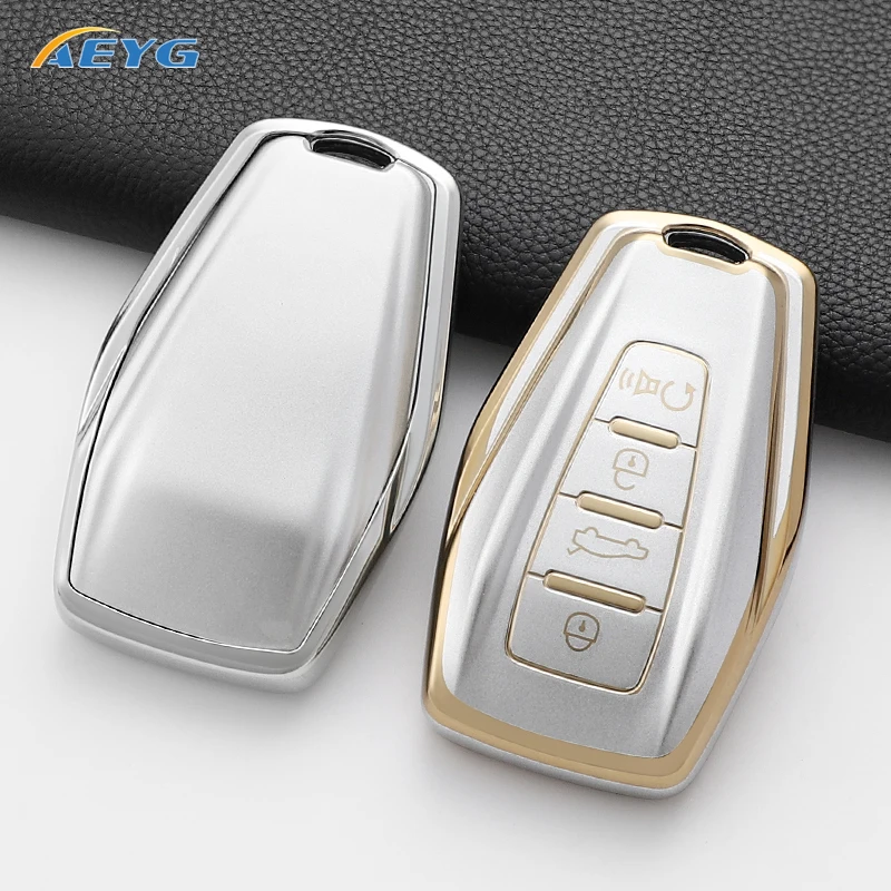 

Новый мягкий чехол для автомобильного ключа из ТПУ, брелок для Geely Coolray Atlas Boyue NL3 Emgrand X6 X7 EX7 GT GC9 Borui, аксессуары для ключей