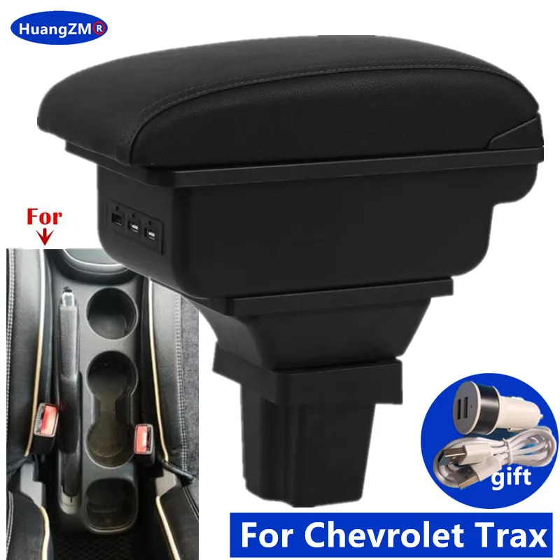 Para Chevrolet Trax caja de reposabrazos para Chevrolet Trax Tracker reposabrazos de coche caja de almacenamiento de accesorios 2015 2016 2017 2018 2019