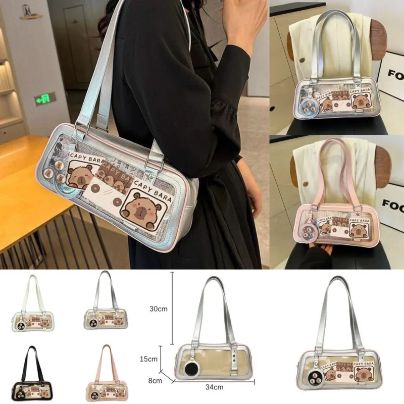 Capybara Itabag Tote Bag Backpack Crossbody Transparent One Shoulder Cartoon Mini Earphone Bag Animal Stuffed Cute Plush Bag New