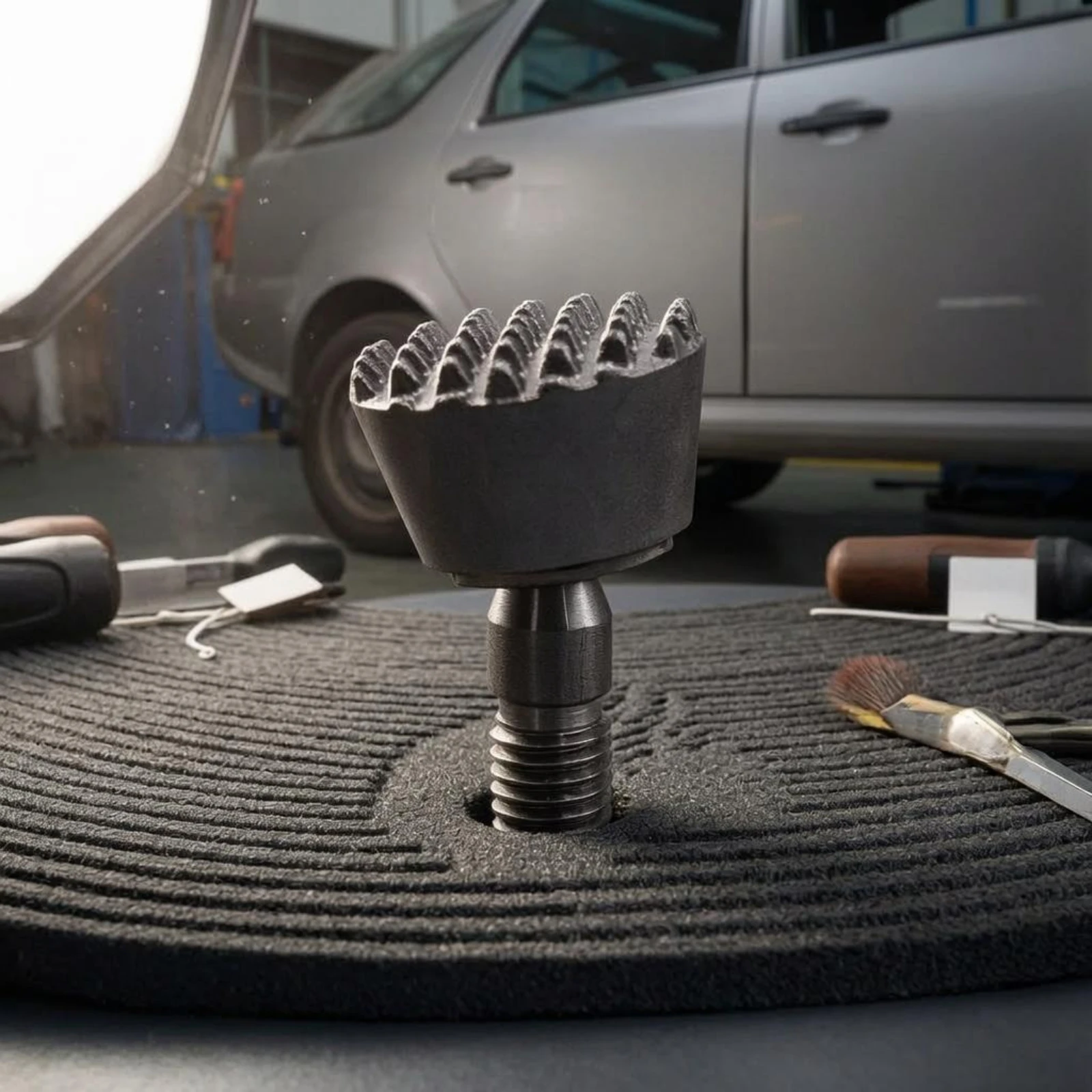 Auto Repair Paintless Dent Removal Rotatable M8 Dent Rod Tip Serrated Repair Head for Bodywork Tools
