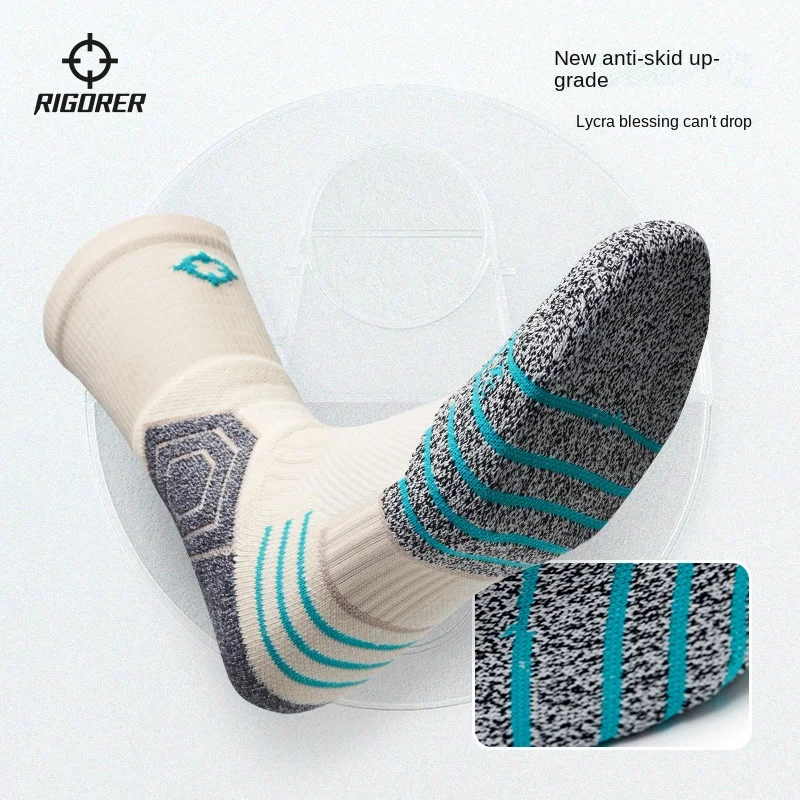 

RIGORER Player Version Basketball Socks Training Non-slip Wear-resistant Elite Socks Shock Absorption Running Sports Socks Comfy