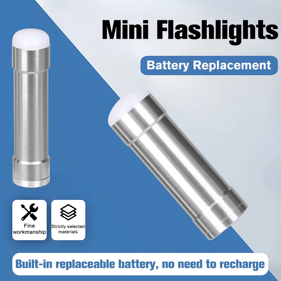 Portable Mini LED Flashlight with 100% Original 18650 Battery 4.2V 2000mAh Discharge 18650 Li-ion Battery Rechargeable Battery