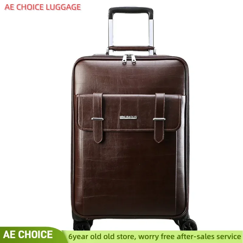 Valise de voyage à roulettes universelles pour homme, bagage léger, valise à main avec fermeture éclair, 20 po, 22/24 po