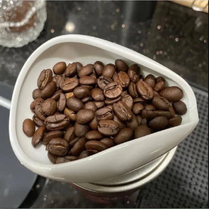 Coffee Beans Dose Trays Pure White Smooth Porcelain Teaspoon Tea Separator Vessel Set Tools Coffee Bean Spoon Shovel Tea Trays