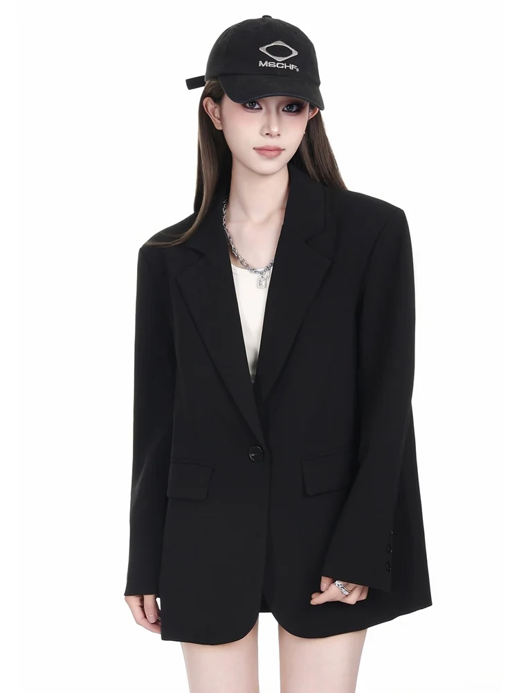 

Bla Suit Jaet Women's Proper oulder 2025 Autumn Winter New Small Design High Street Faion Versatile Top Casual Commut...