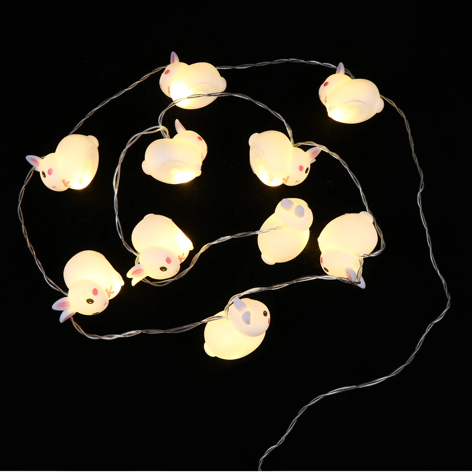 

Easter LED String Lights Bunny Rabbit Design Party Decoration Low Festive Atmosphere Outdoor Indoor