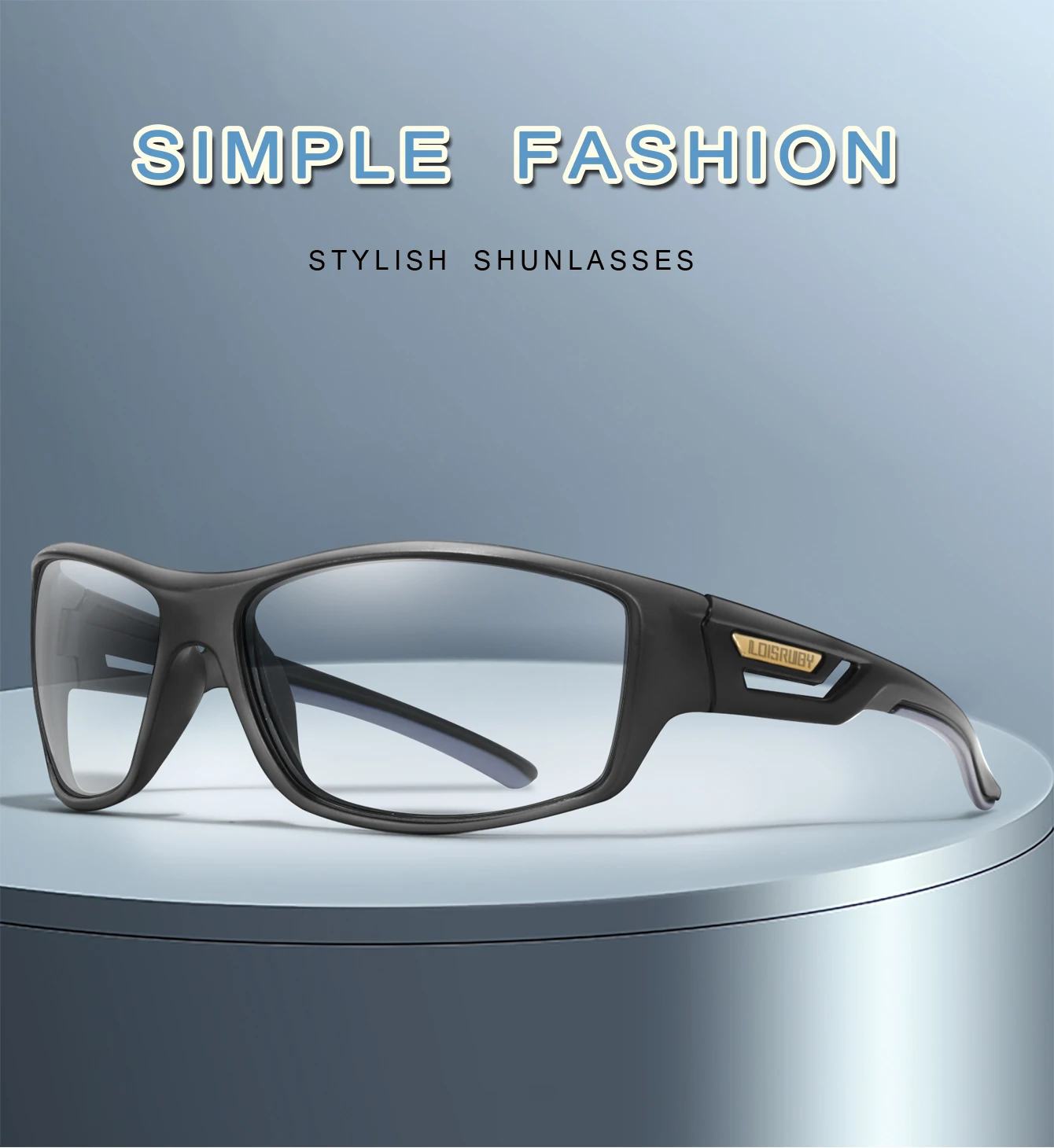 Photochrome Sonnenbrille für Herren, Camo-Militärstil, Festival-Geschenke, Angeln, Radfahren, Reiten, Laufen, Angeln und Fahren – Detail 1