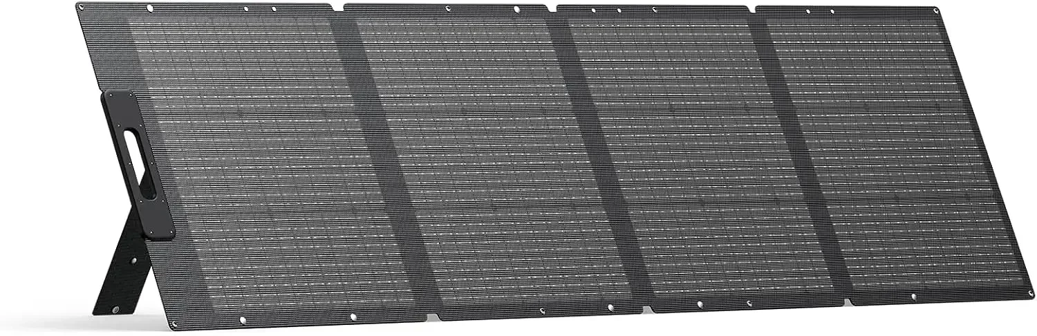 Solar Panel PV200D, 200 Watt for Portable Power Station , Foldable Solar Charger with Adjustable  for RV, Camping, Blackout