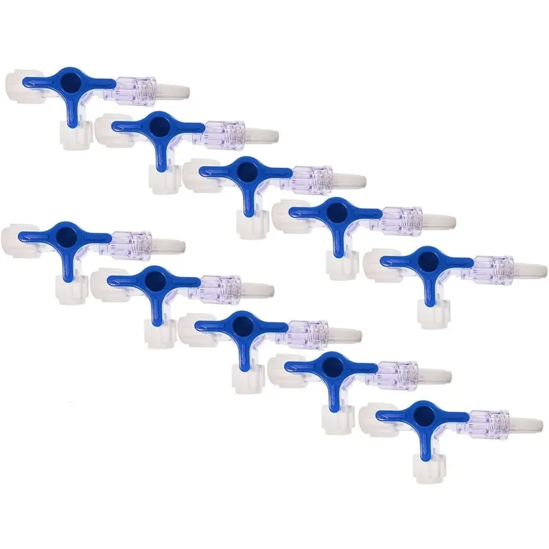ABXD Disposable Valve 3-Way Stopcocks 10Pcs With Luer Connection Male Lock For School Projects, Hobbies Experimental Projects DI