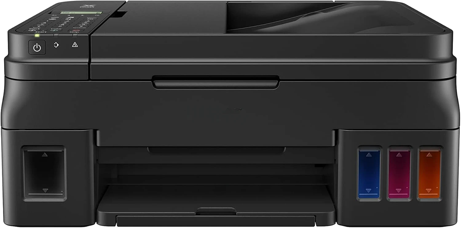 Wireless All-In-One Supertank (Megatank) Printer, Copier, Scan, Fax and ADF with Mobile Printing, Black, One Size