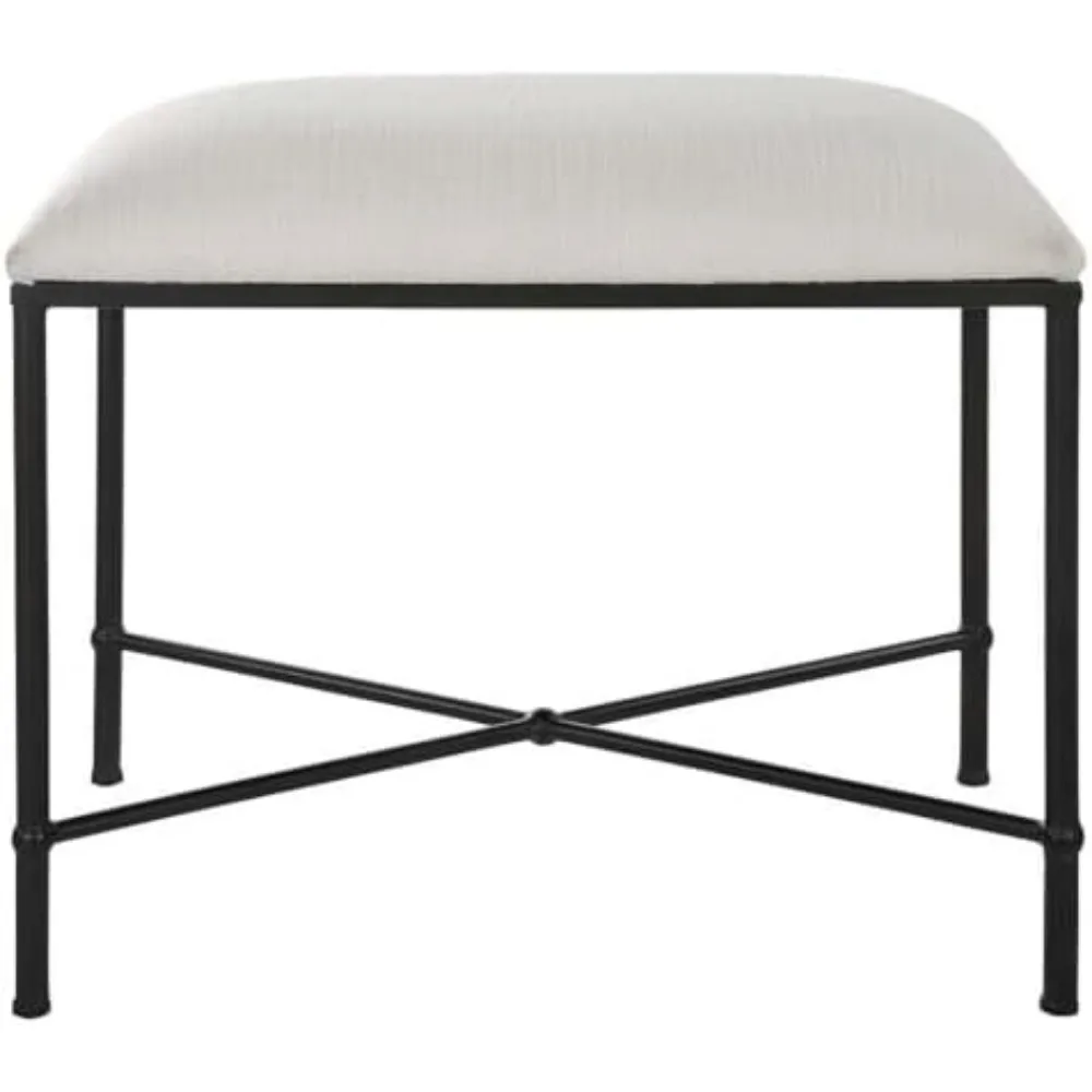 Uttermost Avenham - Banco pequeno emoldurado - 20 polegadas de altura e 24 polegadas de largura