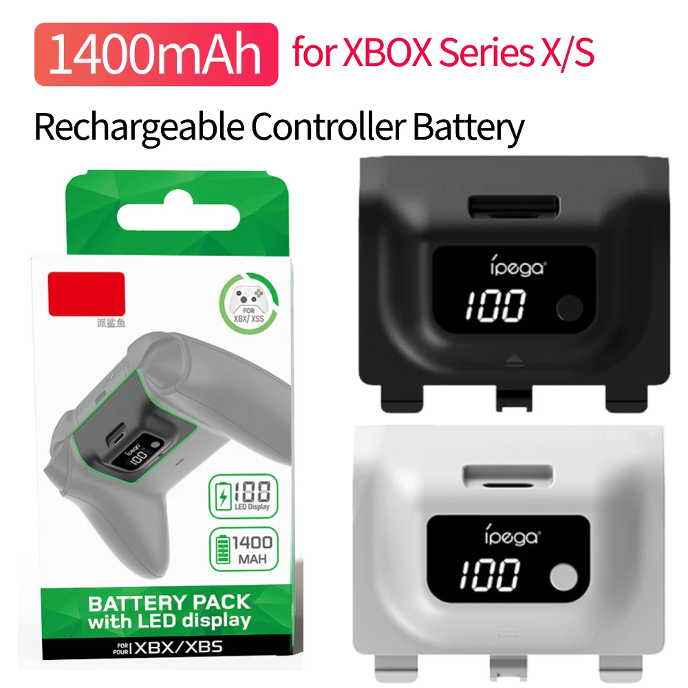 1/2Pcs Rechargeable Controller Battery Pack 1400mAh Gampad Controller Battery Replacement for Xbox Series X/Xbox Series S