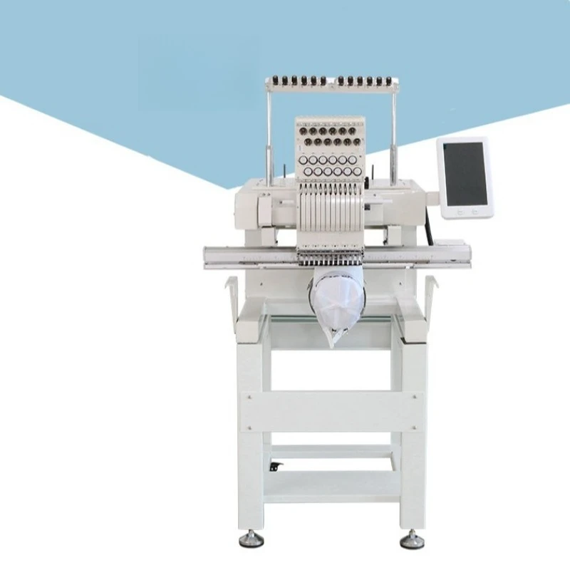 single head embroidery machine, fully automatic small electric thread cutting into clothes and hats embroidery machine