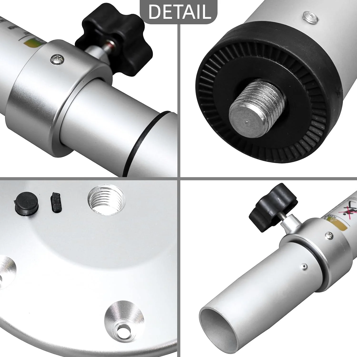 Boot Tisch Sockel verstellbar, Aluminium legierung abnehmbare RV Tischbeine für RV Marine Boot Yacht Caravan Wohnmobil, 1/2-28 Zoll