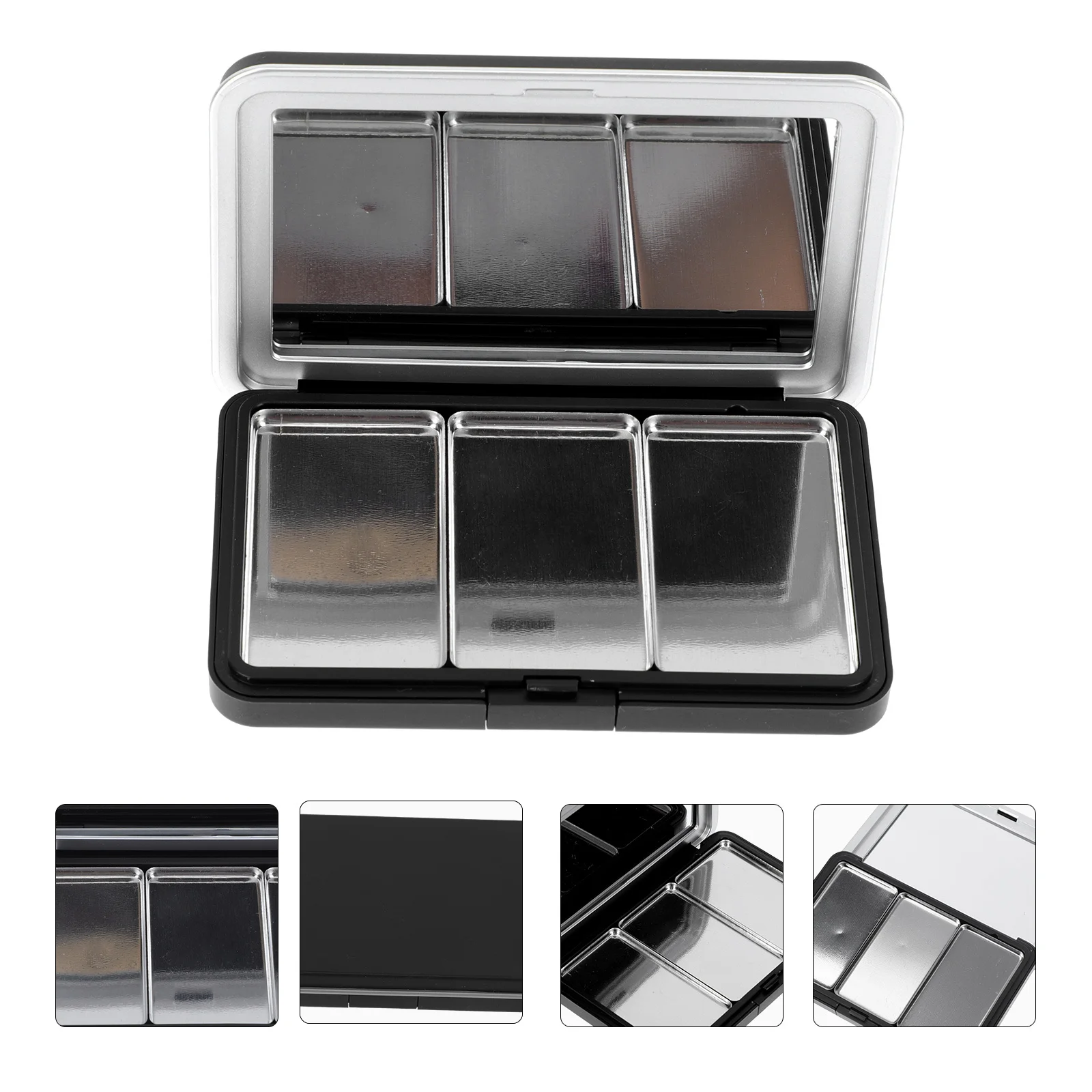 

1Pcs Fillable Eyeshadow Box Multi-Use Empty Container Compact Palette for Blusher Lipstick Travel Makeup Organization Solution