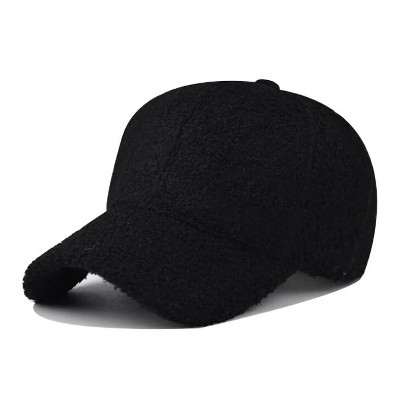 New winter spring thick plush Korean fashion  Baseball Cap Spring Autumn Summer leisure Sunshade Autdoor Cap for Men and Women