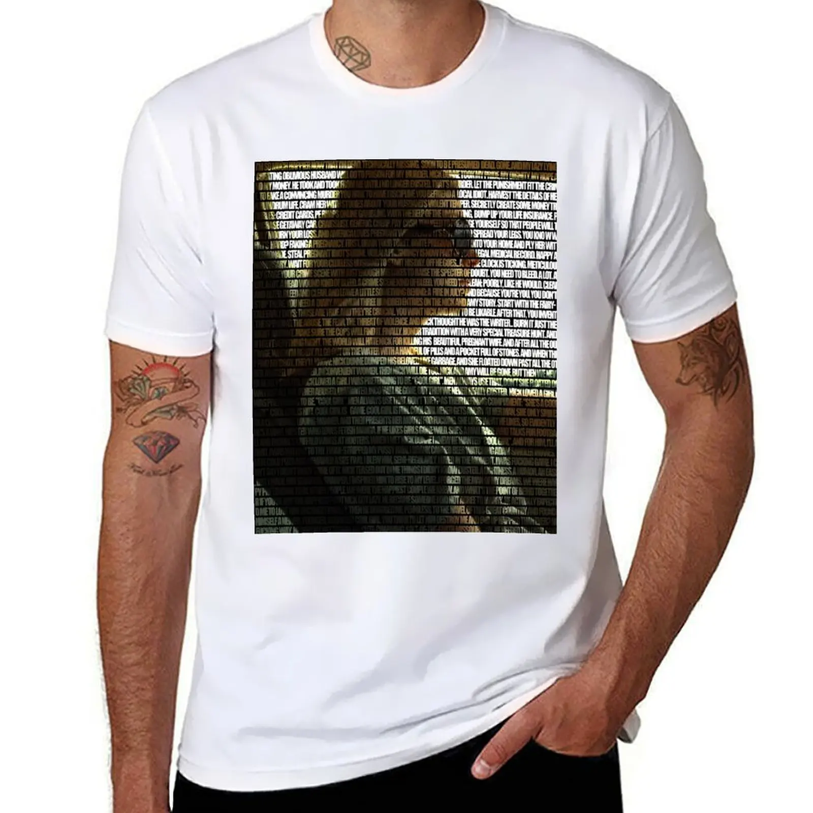 

amy dunne - gone girl script T-Shirt anime t shirts for man man t shirt graphic T-Shirt