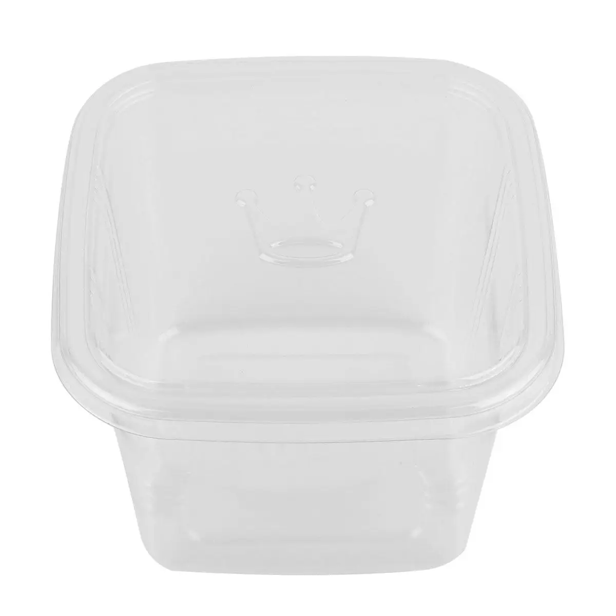 

50Pcs Bakery Cake Box Premium Disposable Transparent Dessert Container with Lid for Cake Packaging Storage Food Crisper