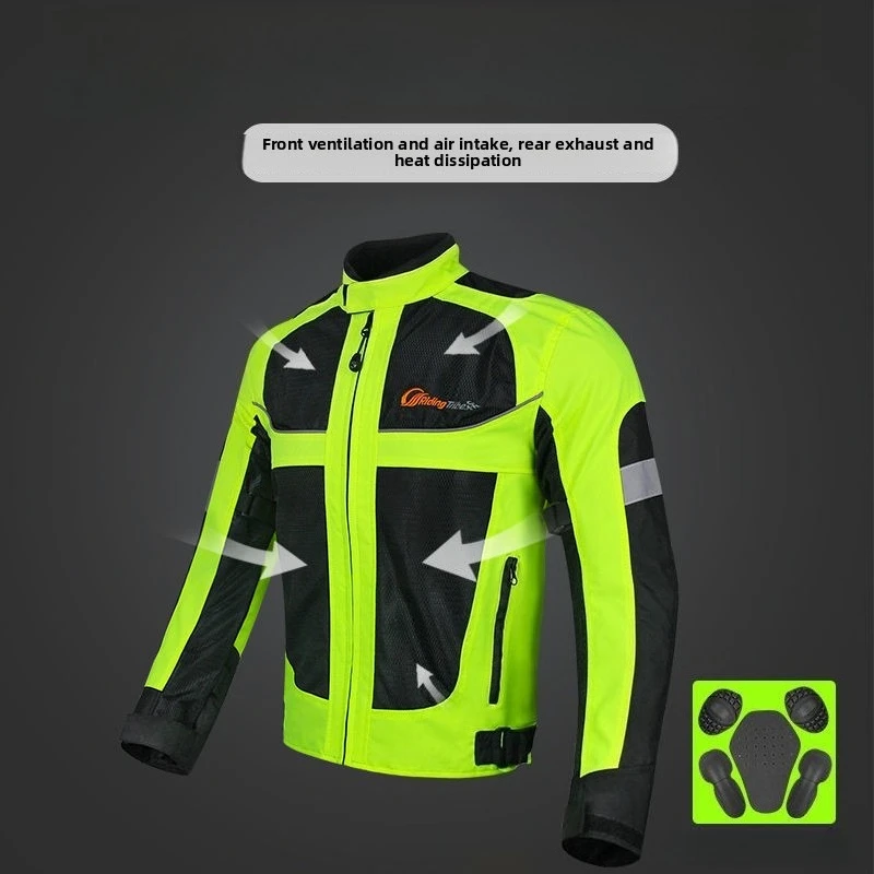Riding Tribe Summer Winter Motorcycle Riding Clothes Men Women Racing Clothes Anti Fall Motorcycle Clothes Reflective Jacket