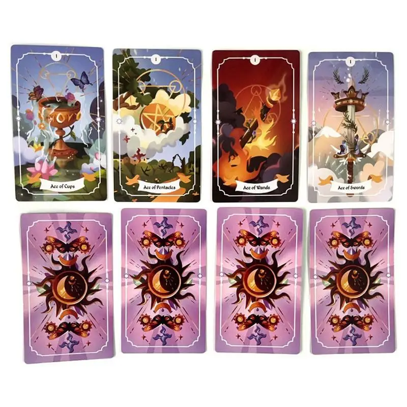 Tarot Cards Witchy Magic Tarot Oracle Cards English Edition Divination Cards Tarot Game Gift for Magicians Family Nights Game