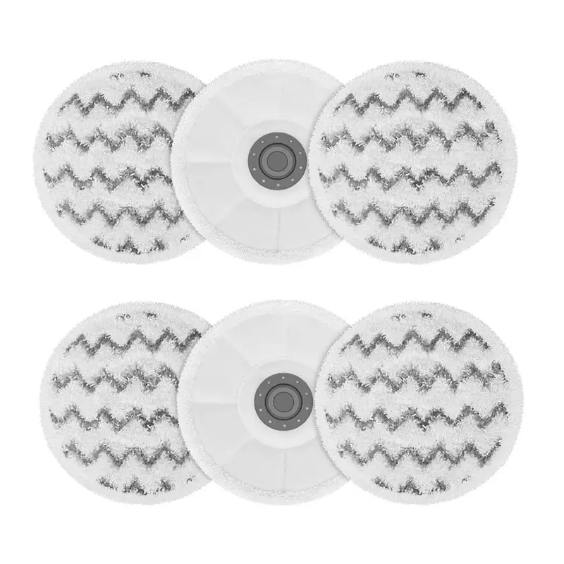 B84B-Mop Pads For Bissell Spinwave Smartsteam Scrubbing Steam Mop 3897A 3712C 3712W Rotating Mop Replacement Pads