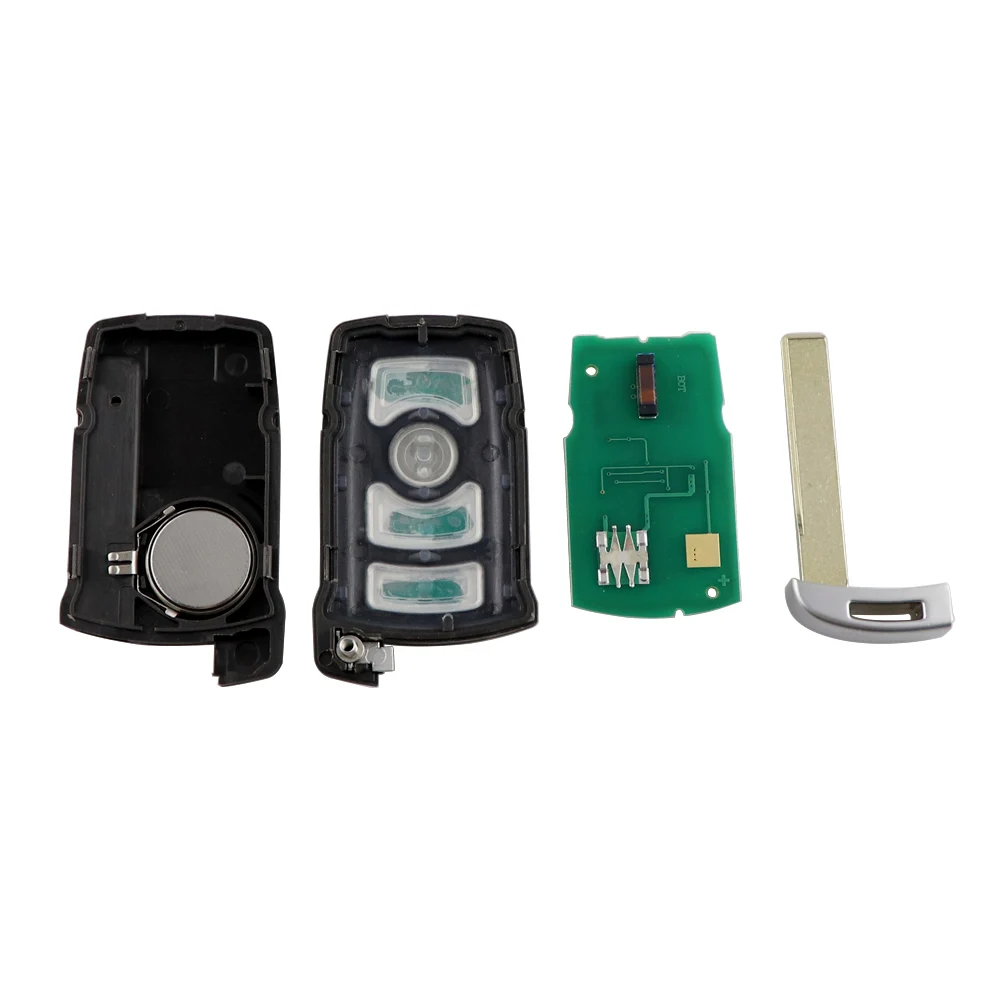 YIQIXIN 4-przyciskowy zdalny kluczyk samochodowy do BMW serii 7 745i 750Li 760i E65 E66 CAS1 Series 315/315LP/433/868Mhz ID46 PCF7944 Chip