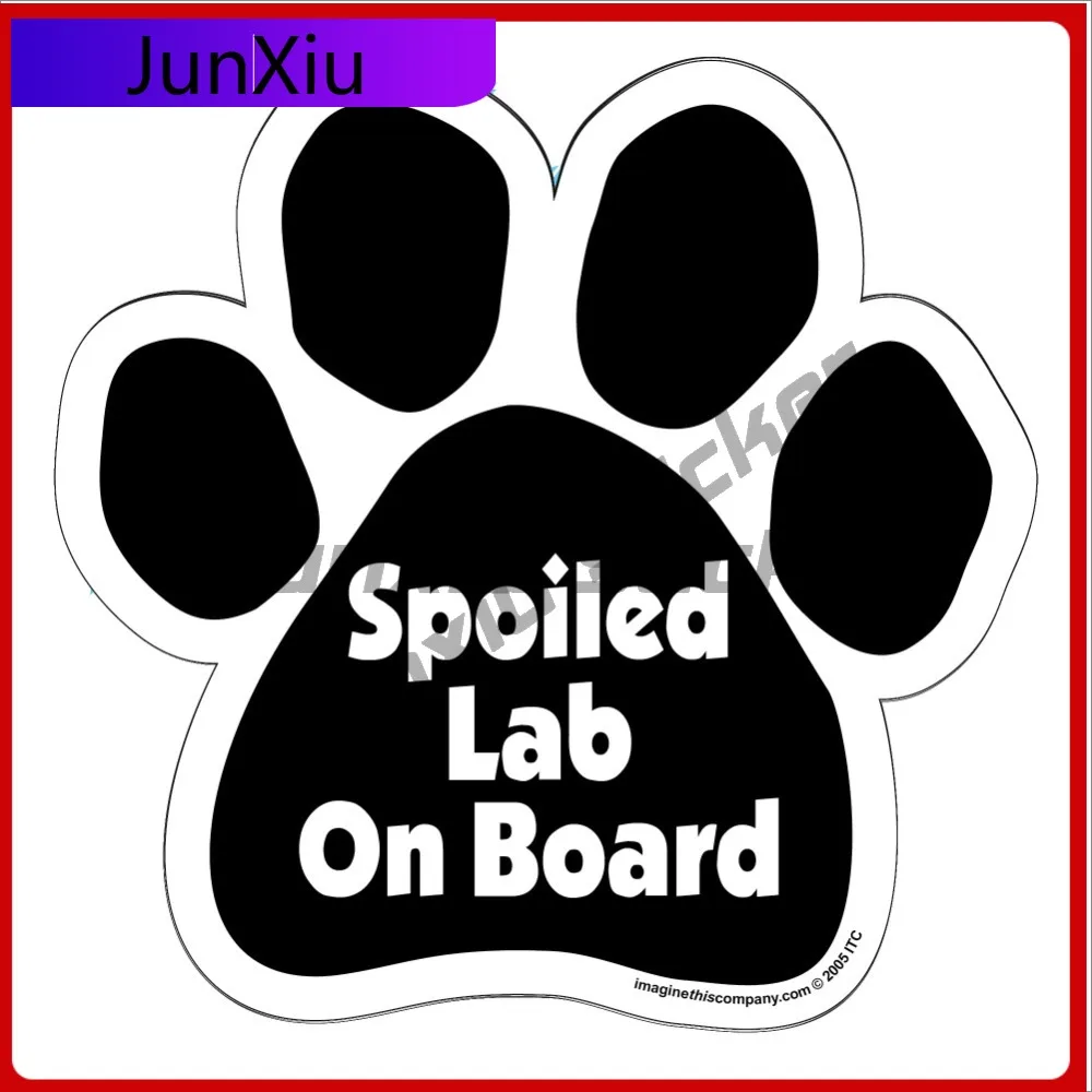 Spoiled Lab On Board Aesthetic Car Laptop Window Bumper Waterproof Vinyl Decal Gift Unique Funny Cute Retro Vintage Cool