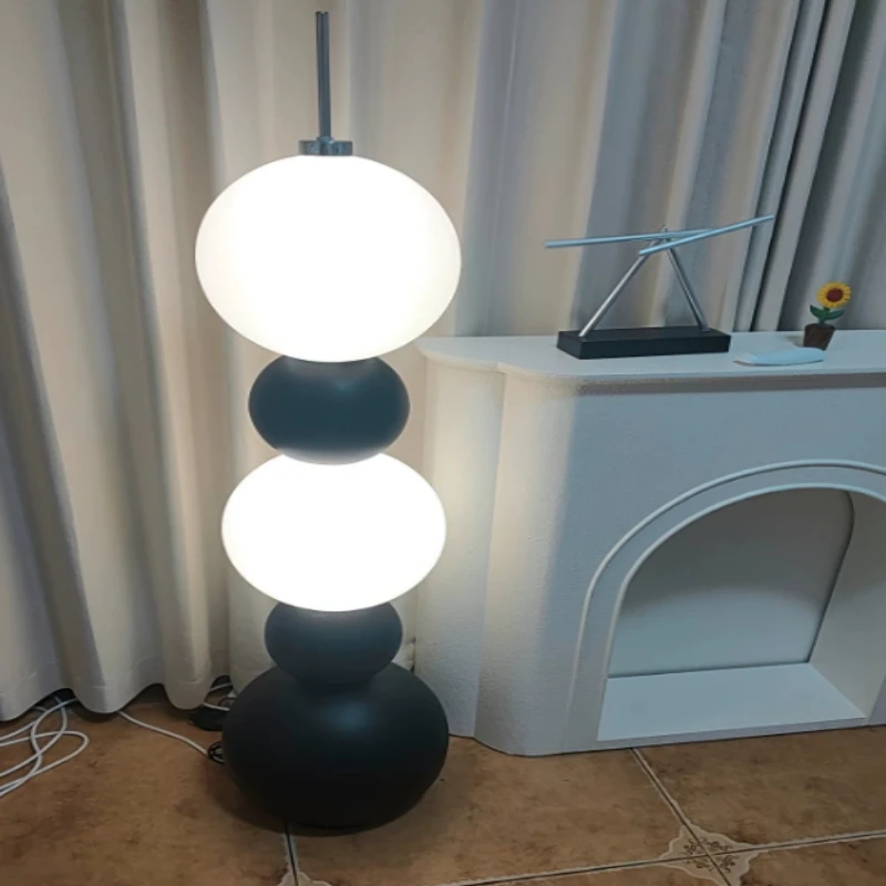 Nordic Creative Spherical Floor Lamps Living Room Modern Led Lighting Bedroom Study Acrylic Ball Light ixture Plug In Version