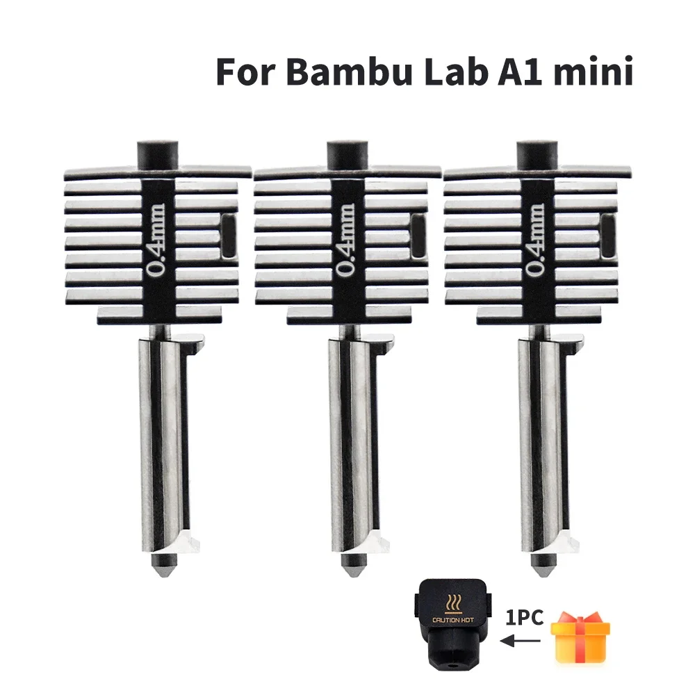 

Комплект мини-Hotend TZ A1 с 0,2/0,4/0,6/0,8 мм соплом из закаленной стали для лаборатории A1, сменный комплект Hotend для комплекта Bomboo Hotend