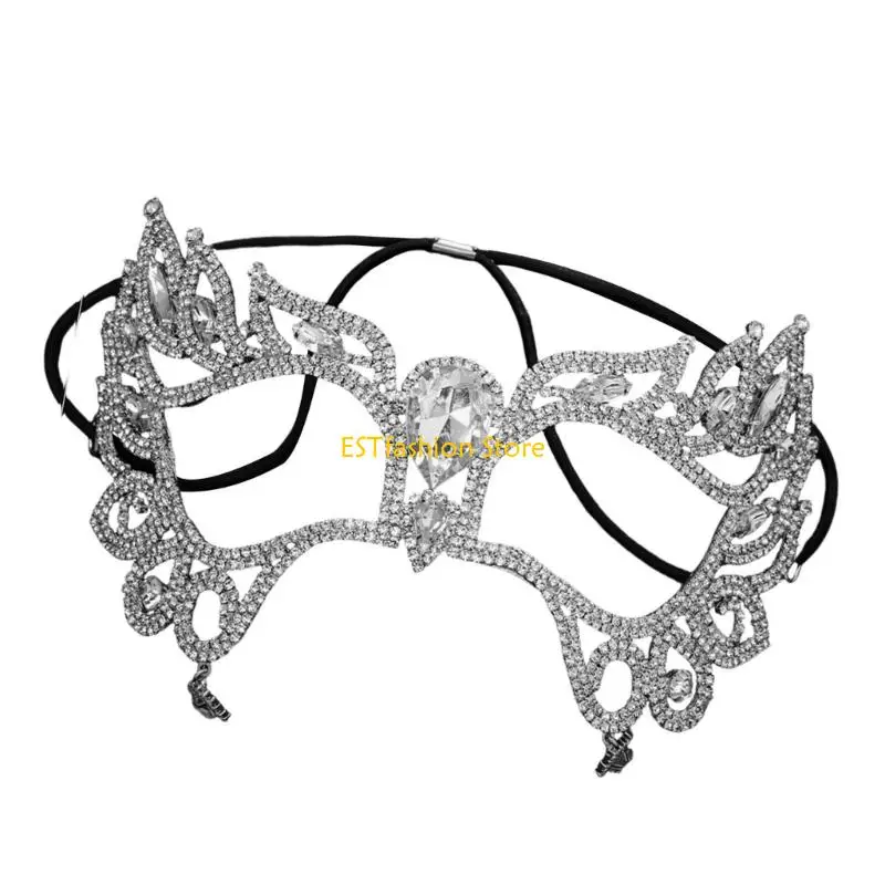 Y5GC Shining Party Mask for Outdoor Activities Secure Wearing Comfortable Face Cover