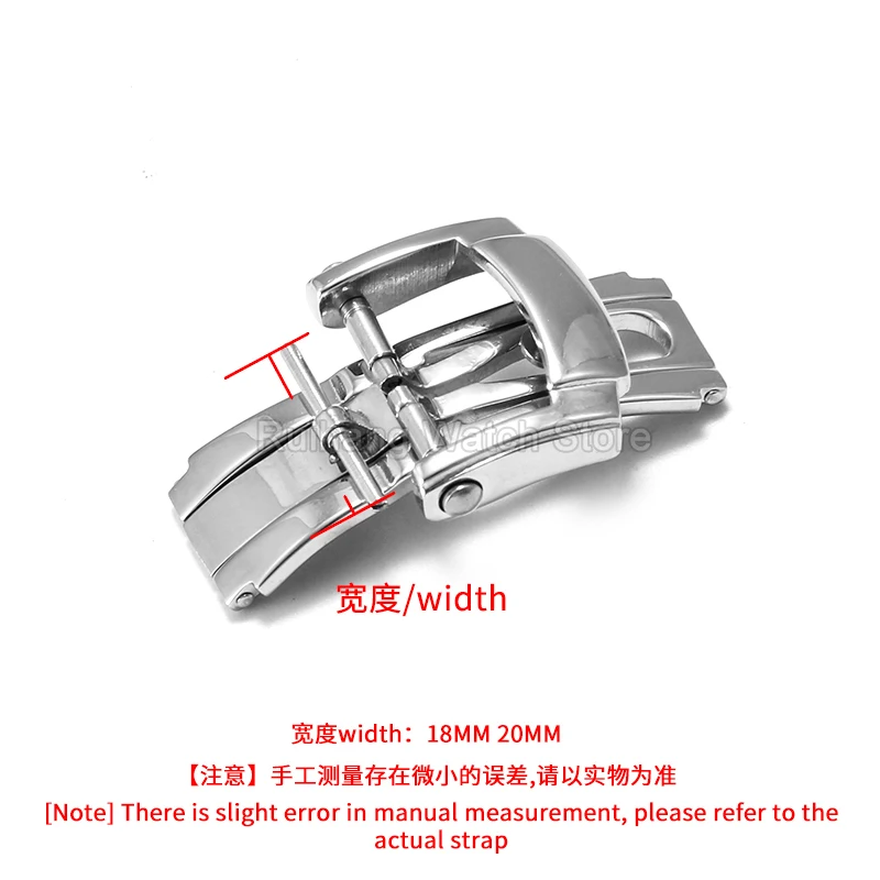 Elegant Watchband Buckle for Patek Philippe Nautilus 5711 5712 5980 18 20mm Butterfly Buckle Stainless Steel Folding Clasp
