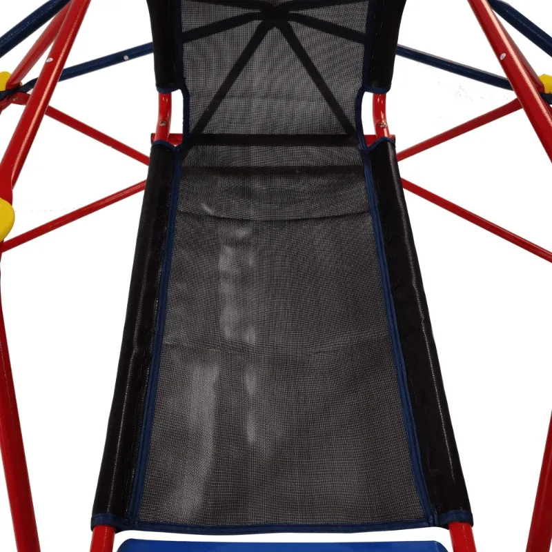 XCF007 Scalatore a cupola da 6 piedi con scivolo da 1,2 m per scalatore per bambini con pietre da arrampicata Attrezzatura per parchi giochi all'aperto per bambini All'aperto