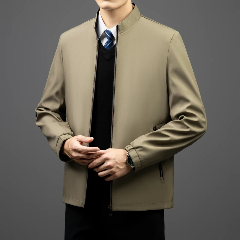 

Autumn Winter Jackets for Men Business Office Dress Coat Casual Men's Winter Jacket Solid Color Luxury Outerwear Man