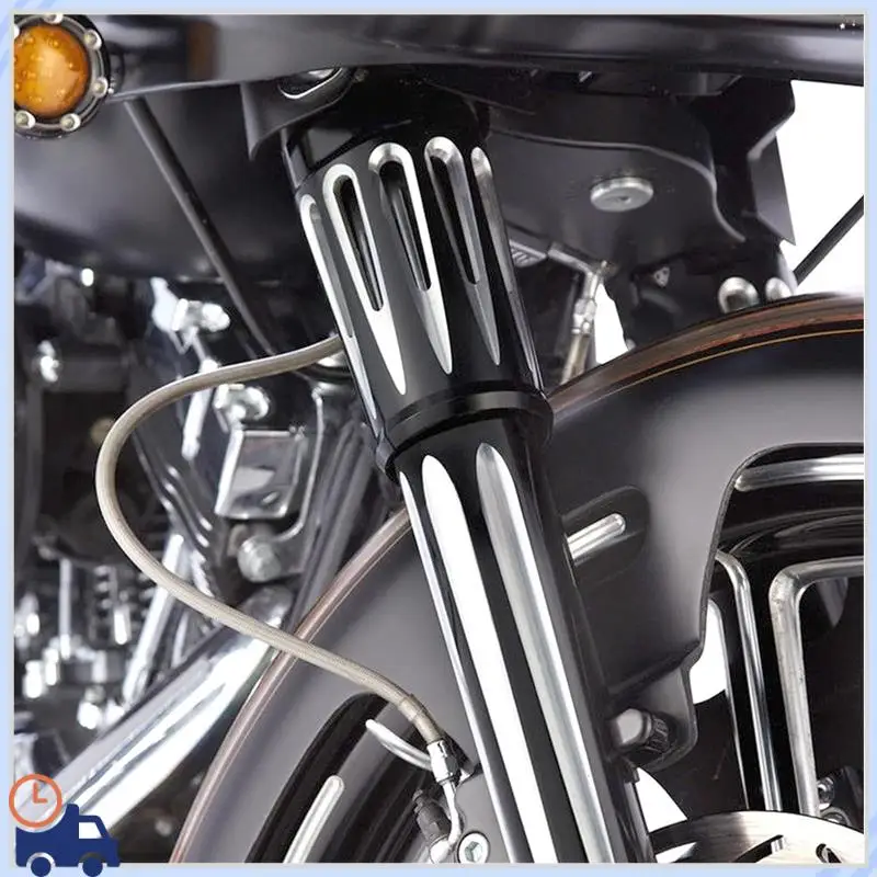 

Durable Motorcycle Front Fork Shock Boot Slider Cover For Touring Street Electra Road Glide FLTRXSE FLHTK 1980-2024