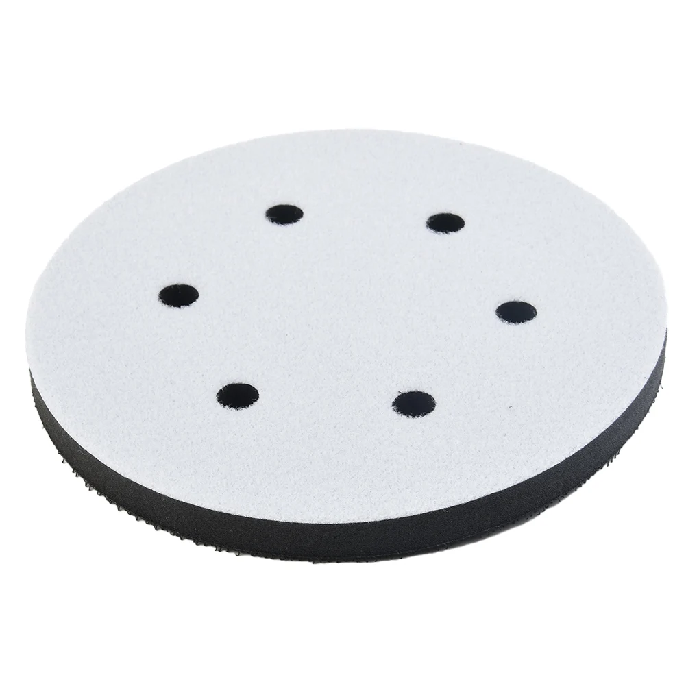 Interface Pad 6 Inch 6 Holes H-ook And Loop Soft Sponge Cushion Buffer Pads For Sanding Disc Orbital Sander Pads Power Tool