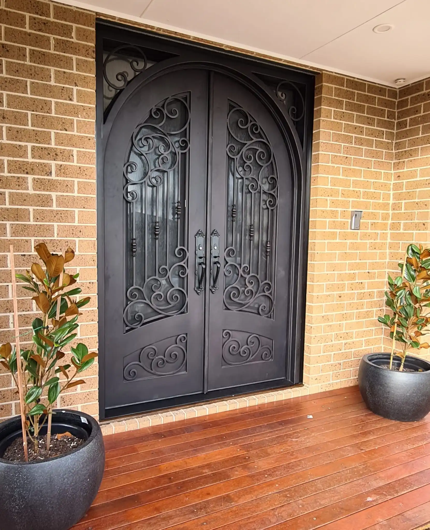 Custom Or Standard Iron Entry Door Main Door Iron Gate Design Wrought Iron Door