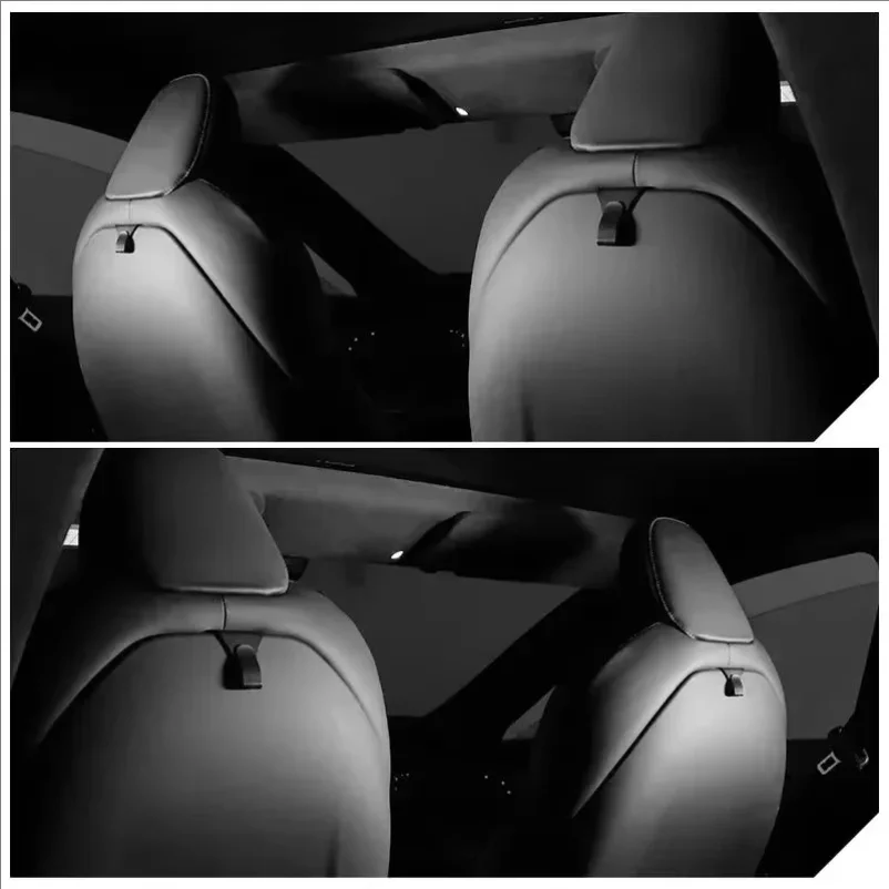 Picture 6: For Tesla Model X S 2025 2024 Front Seat Backrest Hook Sundries Storage Organizer Convenient Hanging Hook Interior Accessories