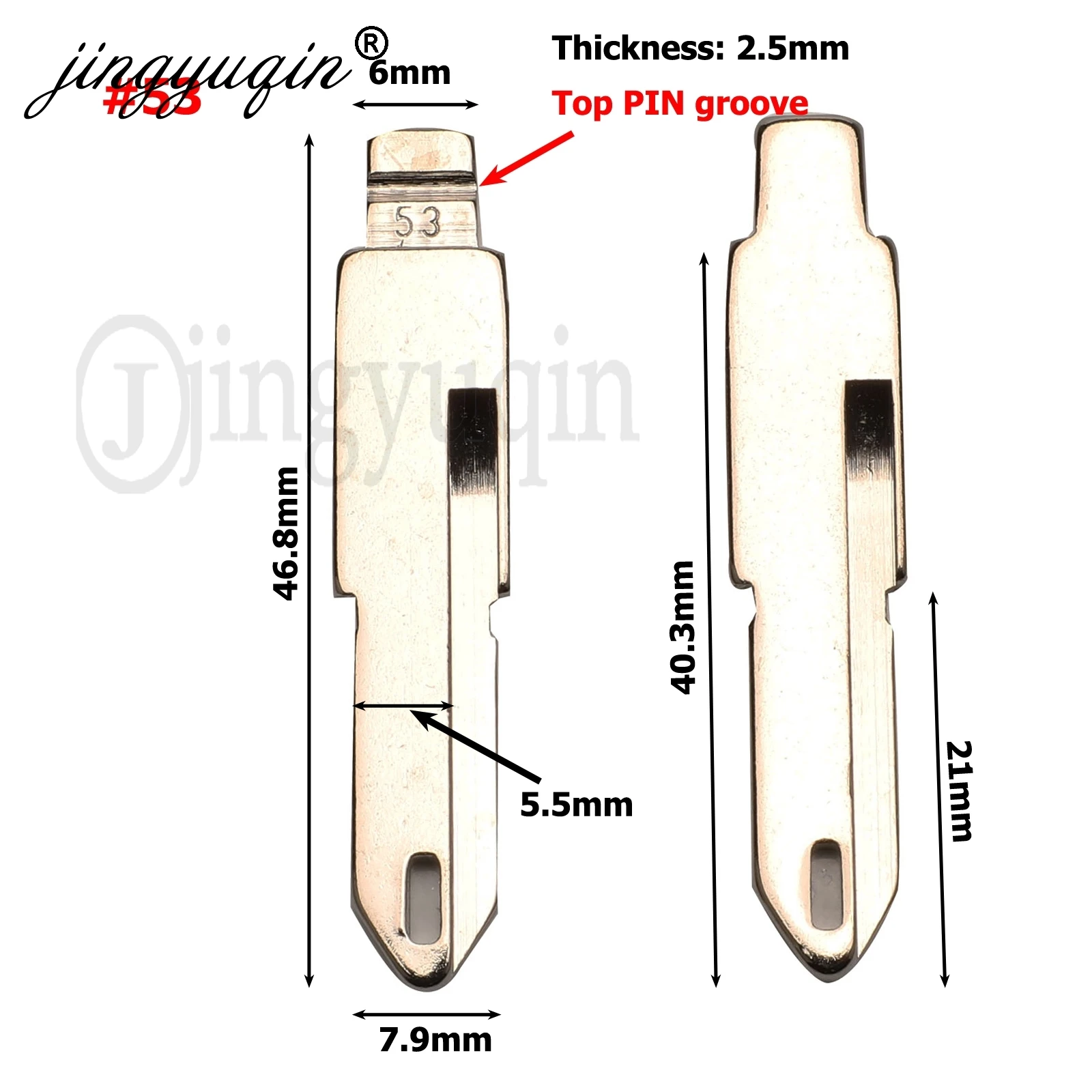 jingyuqin VA2 HU83 SX9 No.17 #53 #54 #58 #72 #73 #83 # 99 #122 For Citroen C4L Triumph For Peugeot  307 207 Flip Key Blank Blade