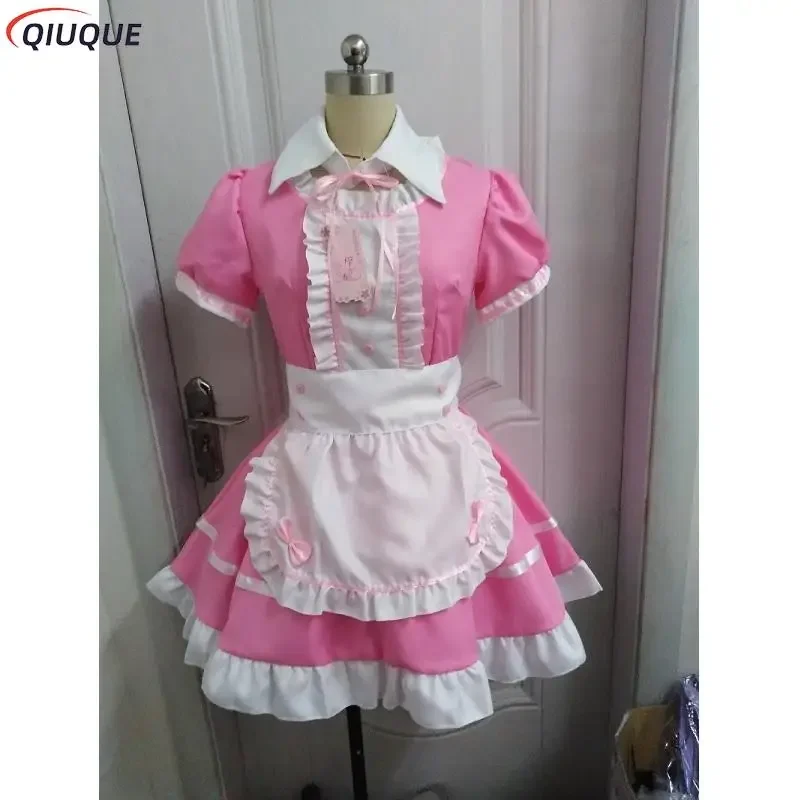 Novo 2025 roupa de empregada feminina doce gótico lolita vestidos anime K-On! Uniformes plus size Hallowe rqr90 avental vestido fantasia cosplay