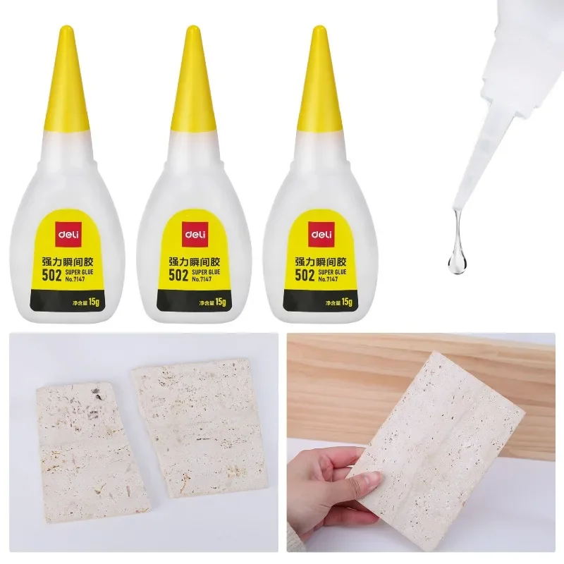 1/10x Liquid Super Glue Wood Rubber Metal Glass Cyanoacrylate Adhesive Stationery Store Nail Gel 502 Instant Strong Bond Leather