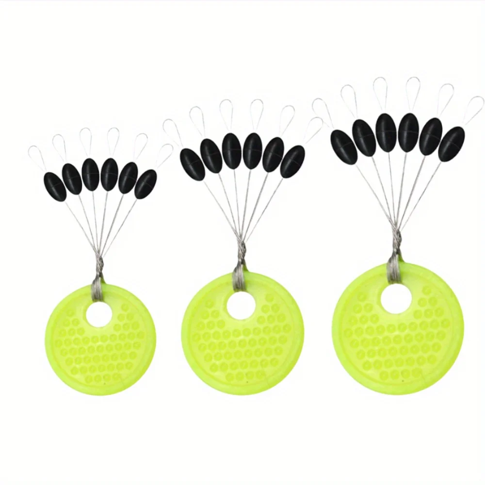 Ackibbik 120pcs Fishing Bobber Stoppers Fishing Accessories Silicone Space Beans, Olive-shaped Fishing Tool Fish Bobber Tools image 3