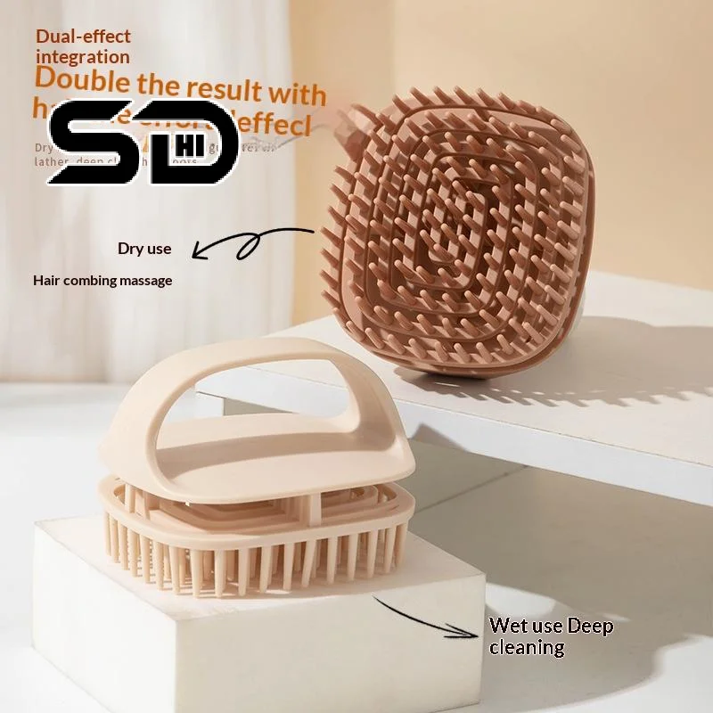 1Pcs Shampoo Brush Bath Massage Scalp Comb Clean The Scalp Household Dandruff Bath Brush Salon Hairdressing Tool